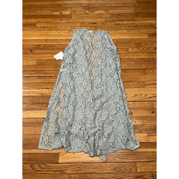 LulaRoe Women's Lace Kimono Duster Cardigan Joy Gray Size Large NWT! - Picture 5 of 5